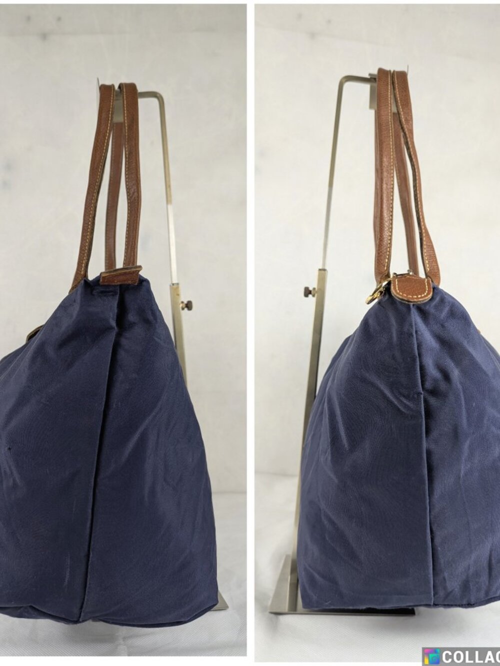 Authentic Longchamp Le Pliage Nylon Tote Bag Blue – Pre-Owned – Fast ShipAuthent - Picture 7 of 15